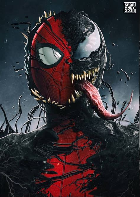 Venom And Spiderman Art