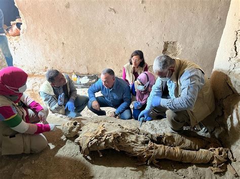 egyptian archaeologists tout rare discoveries unearthed in luxor