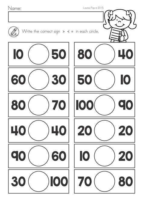 Free Comparing Numbers Worksheets 2nd Grade Nathan Metzs 2nd Grade