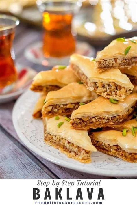 This Baklava Is A Piece Of Heaven Flaky Crispy Layers Of Pastry With
