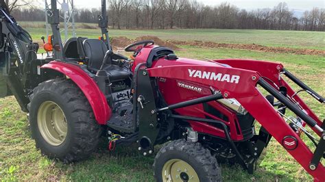Loaded Up Yanmar Yt235 Tractor With Backhoe Youtube