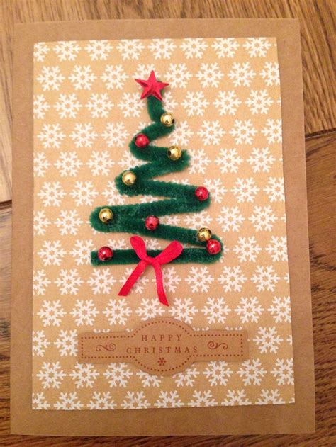 From 12 x 12 christmas paper to 6 x 6 paper pads, you'll find the size you need in the style that speaks to you below! Homemade Christmas Card with pipe cleaner Christmas tree ...