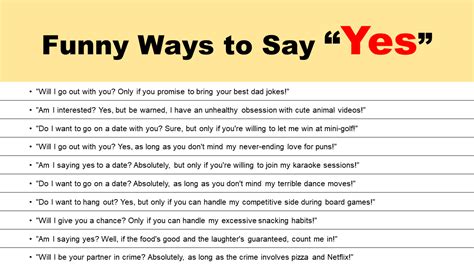 Ways To Say Yes Cute Funny And Creative Grammarvocab