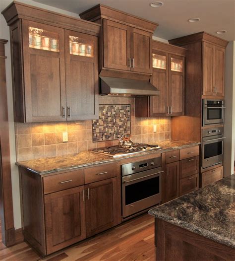 Industrial style oak cabinets by wellborn cabinetry. thumb kitchen shaker style quartersawn oak recessed panel ...