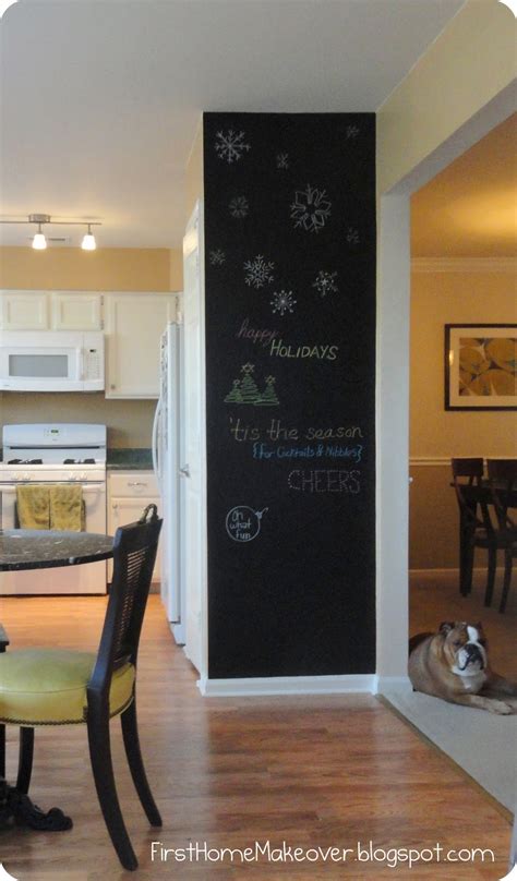First Home Makeover Chalkboard Paint