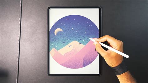Digital Art With Ipad Pro Desert 🌙 Youtube