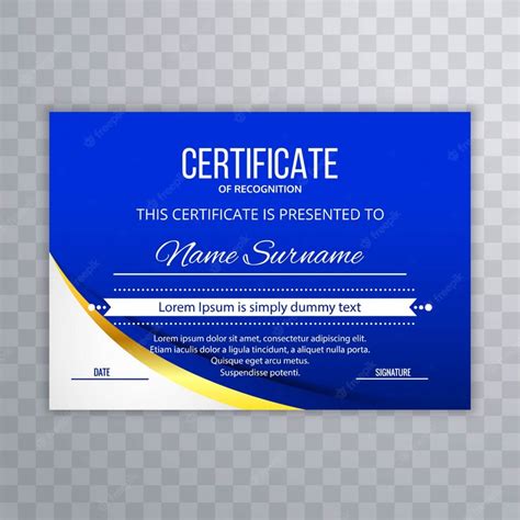 Free Vector Certificate Premium Template Awards Diploma Illustration