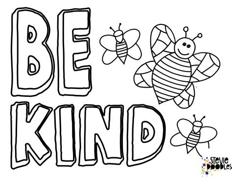 Word coloring pages for adults 38+ word coloring pages for adults for printing and coloring. 6 Free BE KIND Printable Coloring Pages — Stevie Doodles ...