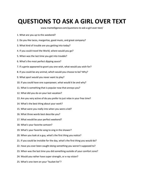 What Questions To Ask A Girl When Texting Padug3yreg