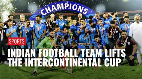 sunil chhetri leads the indian football team to intercontinental cup victory aiff fifa
