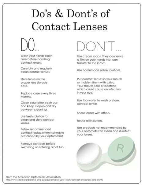Dos And Donts Of Contact Lenses Contact Lenses Eye Care Contact Lenses Tips