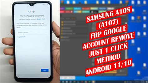 Samsung A10s Frp Bypass A107F GOOGLE ACCOUNT (FRP) REMOVE DONE 1 CLICK