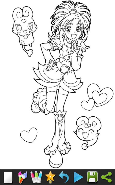 Pretty Cure Coloring Coloring Pages