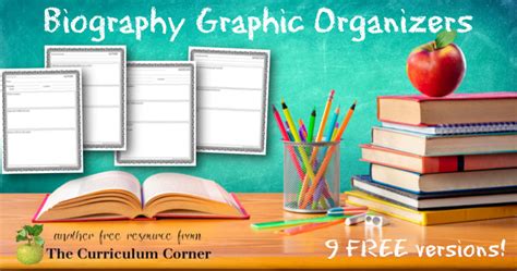 Biography Graphic Organizers The Curriculum Corner 123