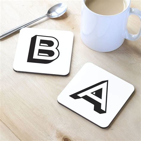 Alphabet Letter Coaster