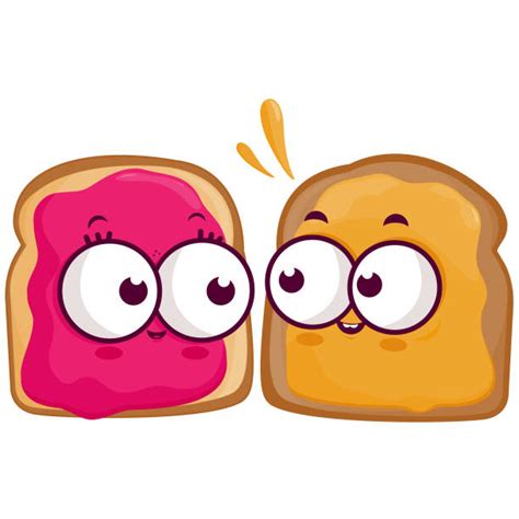 Learn how to draw this cute cartoon food family. Peanut Butter And Jelly Sandwich Illustrations, Royalty ...