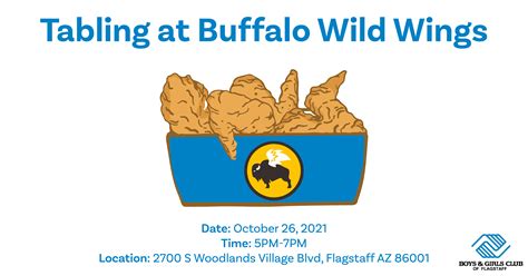 Tabling at Buffalo Wild Wings - Boys & Girls Club of Flagstaff