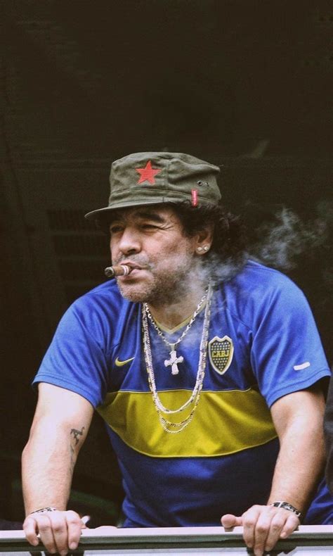 Diego Maradona Smoking A Cigarette Artofit