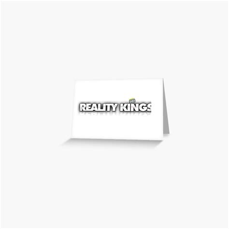 reality kings logo greeting card by leeambler redbubble