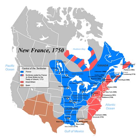 18th Century The Boundary Between New York And Quebec Before The