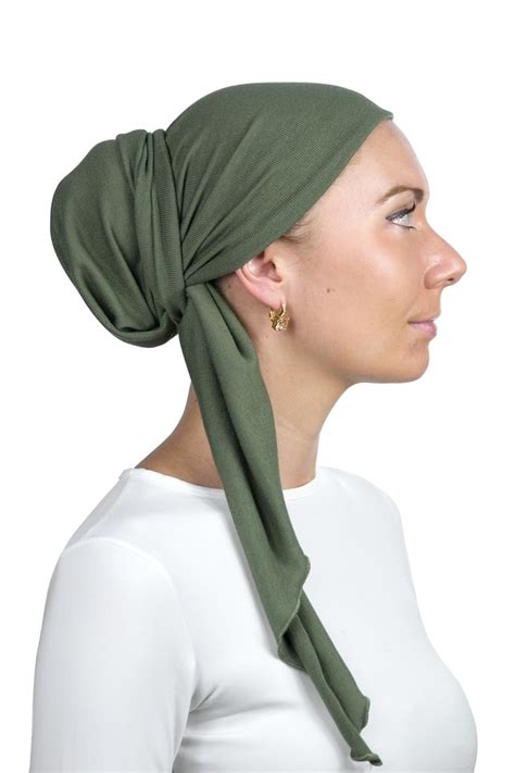 Lush Green Jersey Headscarf Head Scarf Style Women