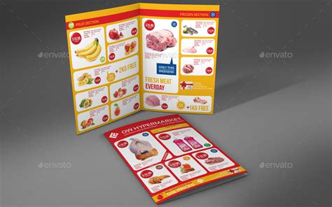 Supermarket Products Catalog Bi Fold Brochure Vol3 By Owpictures