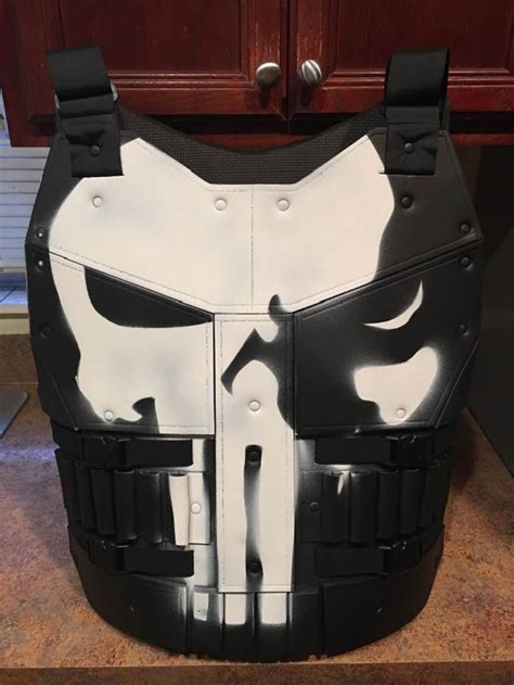 Punisher Vest Chest Armor Marvel Costume Cosplay Tactical Etsy