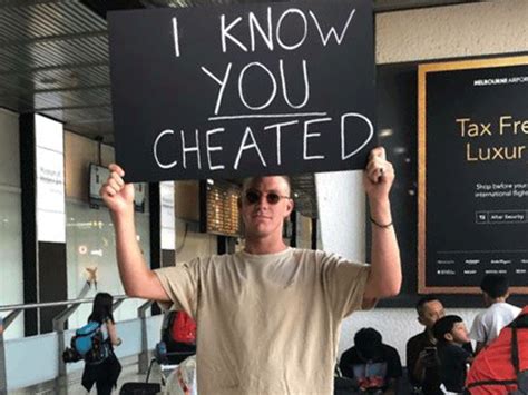 Twitter Photo Of Man Greeting Cheating Partner At Melbourne Airport