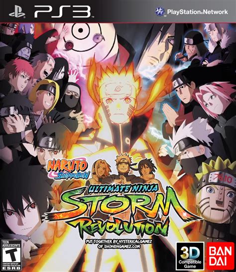 Naruto Storm Revolution Ps3 And Xbox 360 Box Art Mock Ups Shonengames