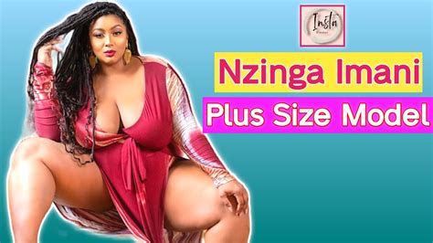 Nzinga Imani 🇺🇸 Gorgeous American Plus Size Curvy Model Fashion Model Biography And Facts