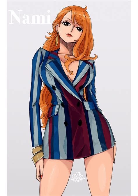 One piece is a popular anime and manga by eiichiro oda in the comedy, adventure, fantasy, and shonen genres. nami (one piece) drawn by sherumaru_(korcht06) - Danbooru