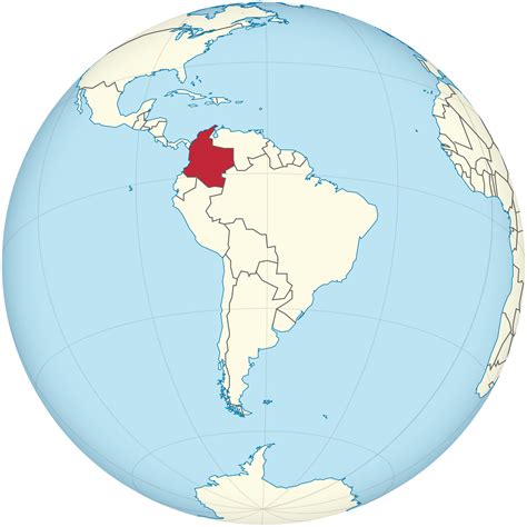 Colombia In South America Map