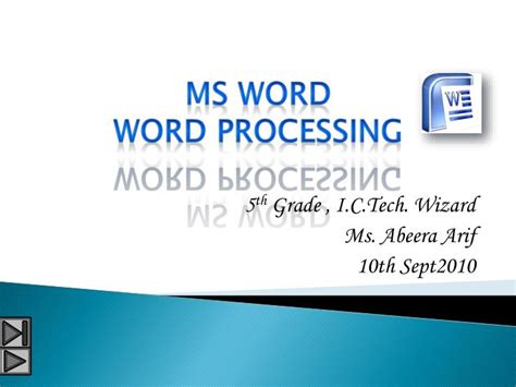 Ppt Ms Word Word Processing Powerpoint Presentation Free Download