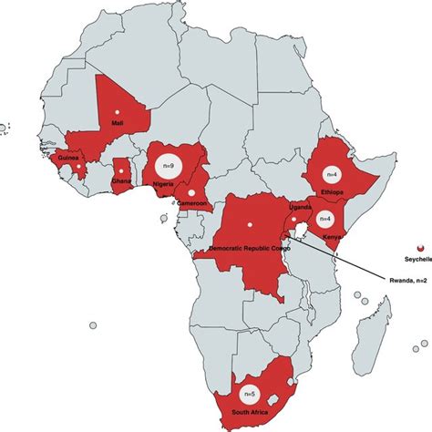 Map Of Researched Countries In Sub Saharan Africa A Map Of Researched Download Scientific