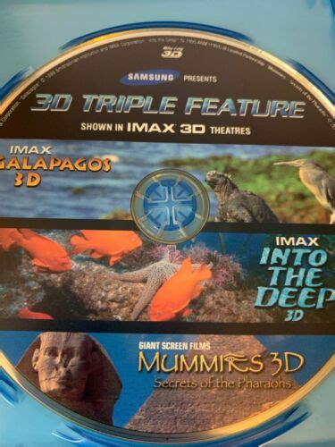 3d Triple Feature Imax Galapagos Into The Deep Mummies 3d Blu Ray Get It Fun 685738997220 Ebay