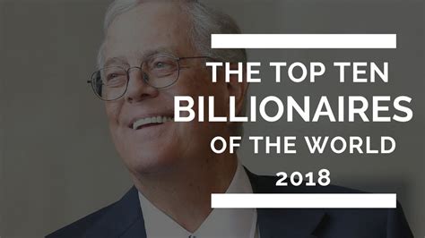 Top 10 Billionaires 2018 Youtube