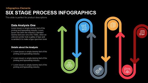 6 Stage Infographics Process Powerpoint Template And Keynote