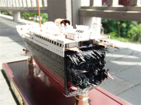 titanic model ship sinking ttyinshpuqr