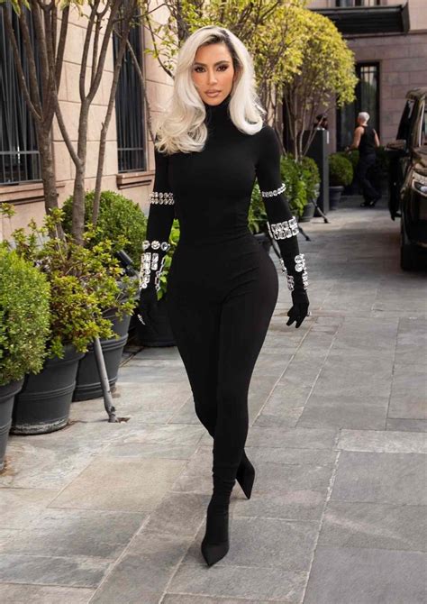 Kim Kardashian Steps Out In A Dolce And Gabbana Catsuit