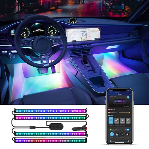 Buy Govee Smart Car Led Strip Lights Rgbic Interior Car Lights With 4