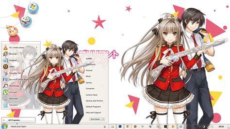Anime themes vs videogame themes. Theme Win 7 Amagi Brilliant Park By Bashkara - Anime Skin