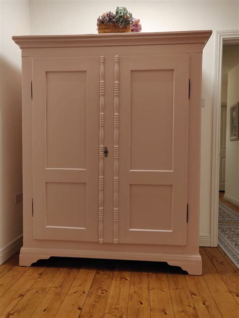 A Beautiful Antique Pine Painted Wardrobe — Pinefinders Old Pine
