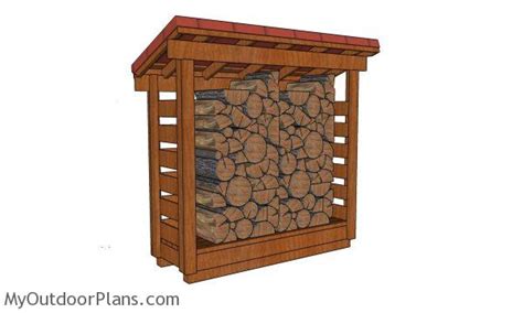 If you live in a super nice area of town it might be worth it to cruise the more industrial area and see if any businesses have pallets or other scraps to give away. 2x6 Half Cord Firewood Shed Plans | MyOutdoorPlans | Free ...