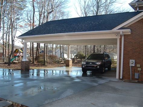 Bolt the beams to the posts. carport and screen porch additions | White Addition Before ...