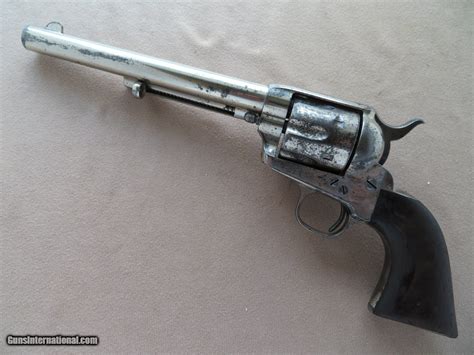 Colt Single Action Army Us Cavalry Model 45 Long Colt Nickel Plated