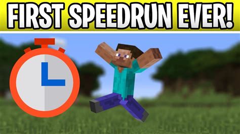 Minecraft Speedrun For The First Time Practice 1 Youtube
