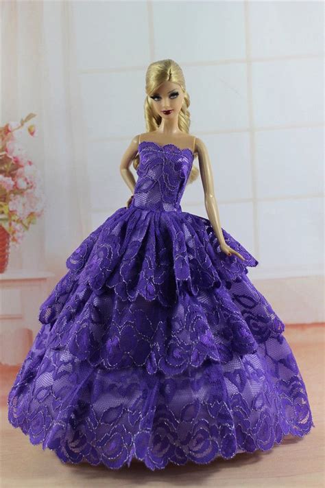 Handmade 4 Pcs Fashion Princess Pary Dressclothesgown For Barbie Doll S182 Ebay Barbie