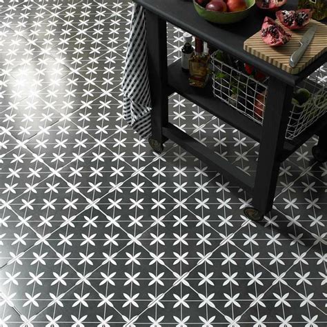 Oakham Black Pattern Tiles Walls And Floors