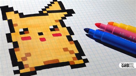 Handmade Pixel Art How To Draw Pikachu Mushroom Pixelart Images And