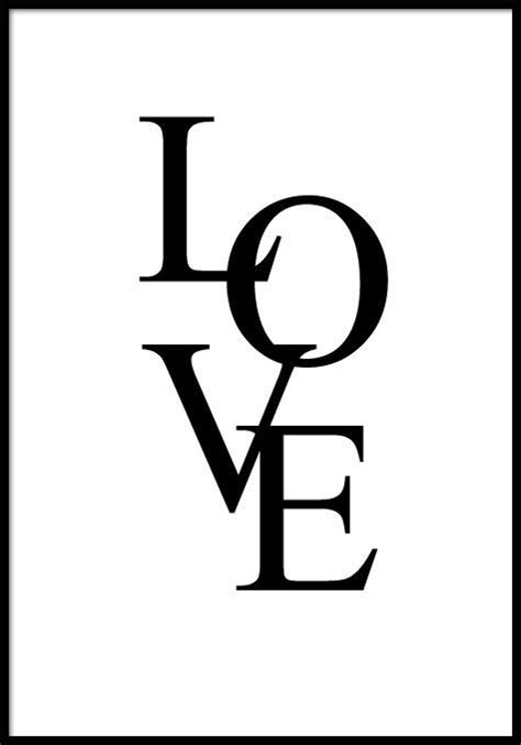 Wandbild Poster Love | Deko & Wohnaccessoires in 2019 ... Home wandbilder leinwandbilder schwarz & weiß.